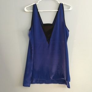 Black and Royal Blue Express Blouse